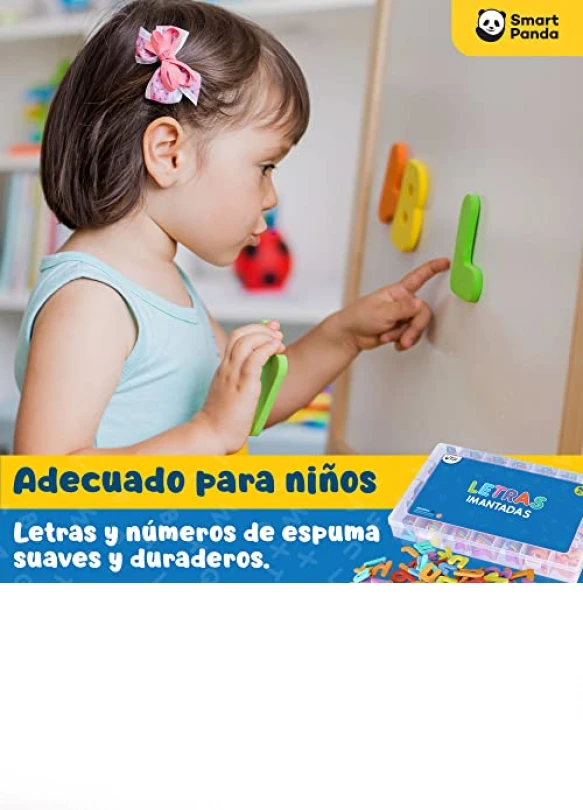 4_Letras y números magnéticos para niños - Imanes de espuma completos
