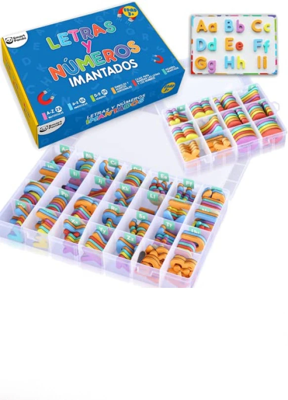 main_image_Letras y números magnéticos para niños - Imanes de espuma completos