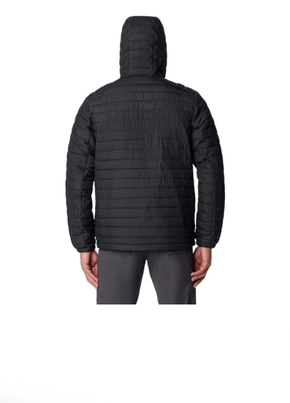 1_Columbia Silver Falls Hooded Jacket, Chaqueta Acolchada Con Capucha para Hombre, Black, Talla L
