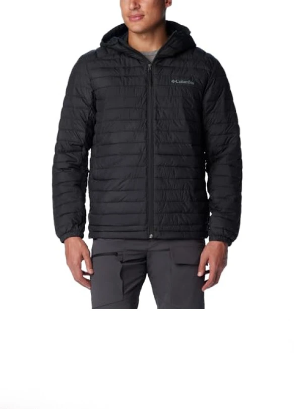 main_image_Columbia Silver Falls Hooded Jacket, Chaqueta Acolchada Con Capucha para Hombre, Black, Talla L