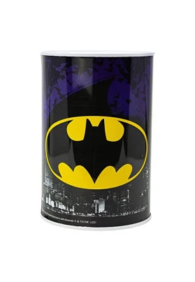 Hucha infantil metálica con diseño de Batman