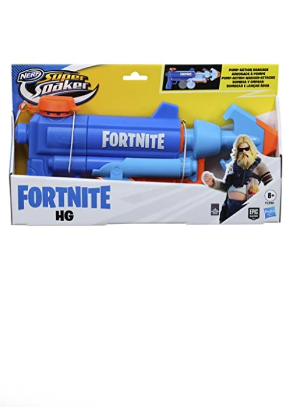 2_Lanzador de agua Nerf Super Soaker Fortnite HG