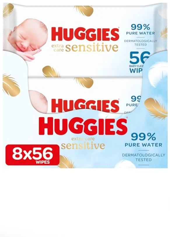 1_Toallitas Huggies Pure Extra Care para bebé