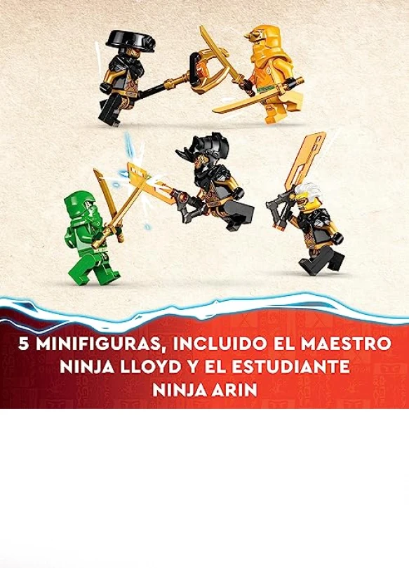 4_Mech de Lloyd y Arin del Equipo Ninja de Lego Ninjago.