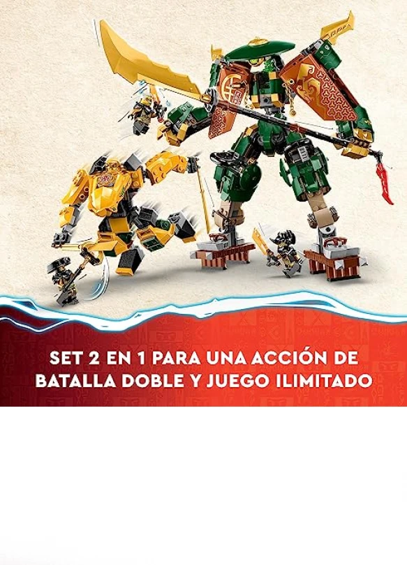 2_Mech de Lloyd y Arin del Equipo Ninja de Lego Ninjago.