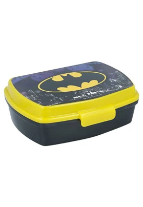 Fiambrera rectangular infantil de Batman para el almuerzo