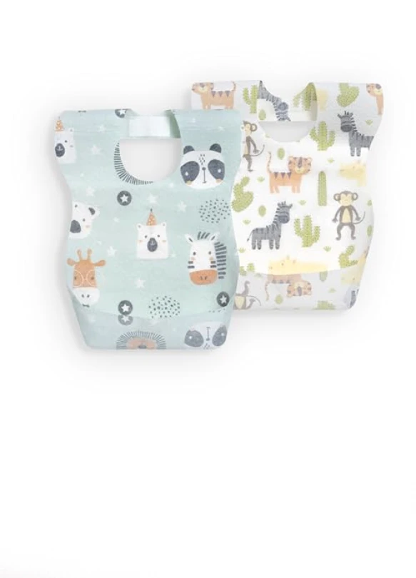1_Pack de 10 baberos desechables e impermeables