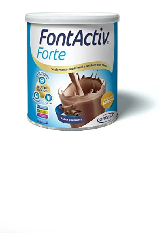 1_Suplemento nutricional FontActiv Forte Chocolate, pack de 3 botes de 800g.