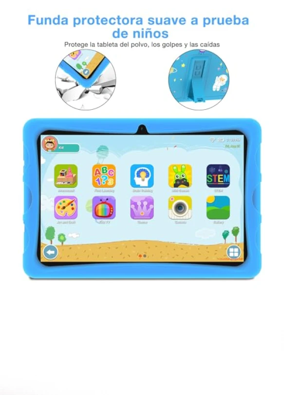 4_Tablet para niños DOOGEE U10, 10.1, Android 14, 9GB+128GB