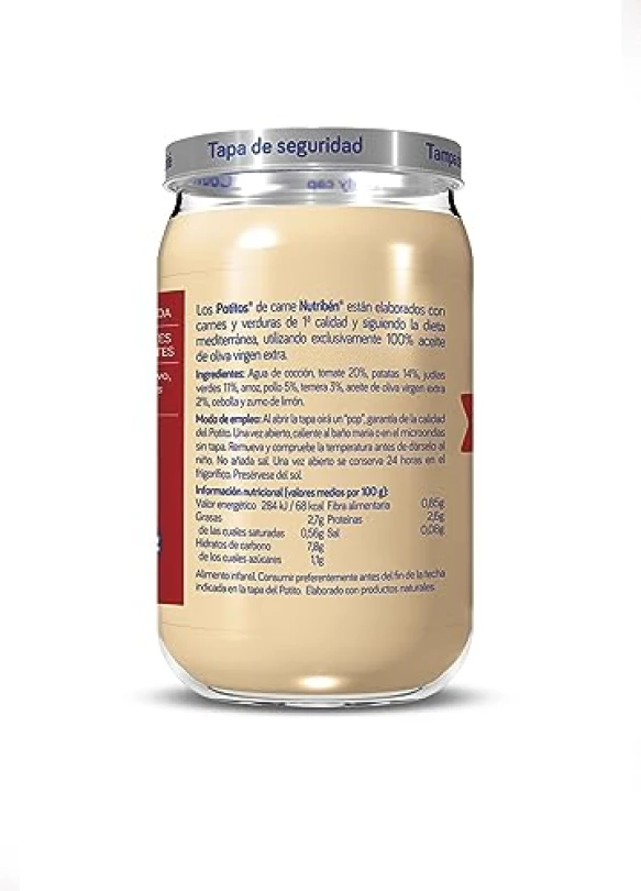 5_Puré Nutribén de menestra de verduras con pollo y ternera para bebés