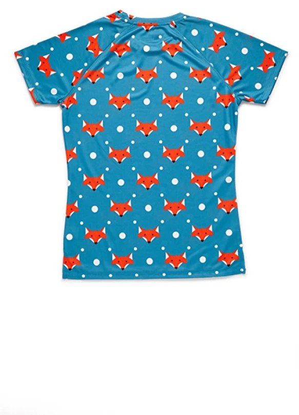 1_HOOPOE Camiseta Running Original Divertida Mujer, Manga Corta, Gimnasio