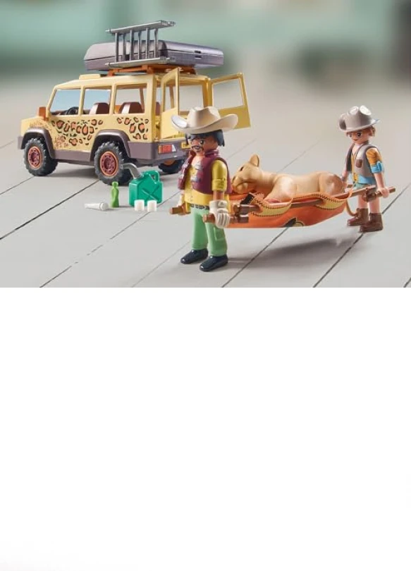 5_Vehículo todoterreno PLAYMOBIL Wiltopia con leones