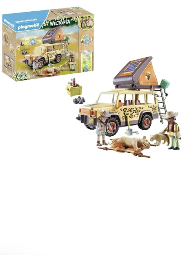 main_image_Vehículo todoterreno PLAYMOBIL Wiltopia con leones