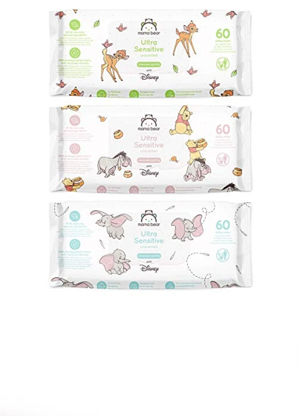 1_Toallitas ultrasensibles Mama Bear Disney para pieles sensibles